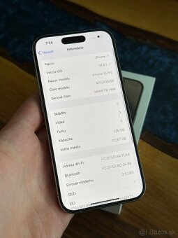 iPhone 15 Pro 128gb Natural originalny stav - 9