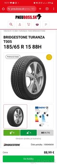 4ks NOVÉ 185/65 R15 88H BRIDGESTONE - 9