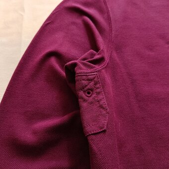 Polo Ralph Lauren bordová polokošeľa s dlhým rukávom tričko - 9