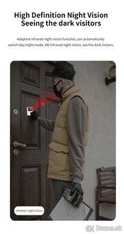 Bezdrôtový video zvonček s HD kamerou a 4,3" IPS displejom - 9