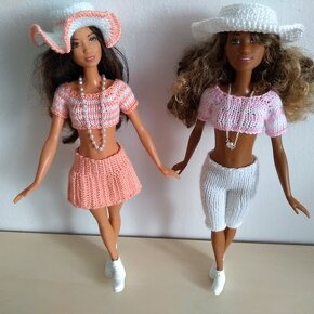 Čivava na roláku pre bábiky barbie šaty sukne oblečenie - 9