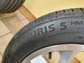 Originál hliníkové disky Citroen R17+letné pneu 215/55 - 9
