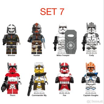 Rôzne figúrky Star Wars 5 (8ks) - typ lego - nové - 9