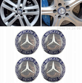 Stredové krytky - pukličky Mercedes Benz & BMW - 9
