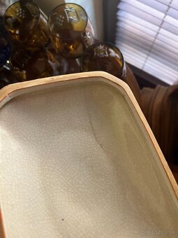 Starožitná keramická dóza - nová cena - 9