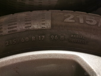 Opel Mokka - originál 17" alu disky s letnými pneu - 9