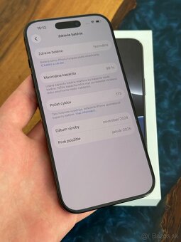 iPhone 16 Pro 256gb 99% bateria zaruka - 9