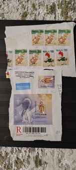 Poštove známky na obalkach - 9