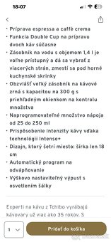 Plnoautomatický kávovar Tchibo - 9