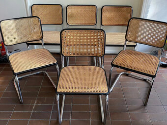 6 x Originálna konzolová stolička THONET S 32 V viedenský pr - 9