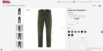 Nové outdoorové nohavice Fjallraven Vidda Pro Trousers M - 9