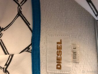DIESEL originál white pánska mikinka L/XL - 9