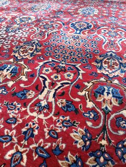 AKCIA🌟Majestátny ručne viazaný hodvábny Isfahan 4,1×3,1 m🌟 - 9