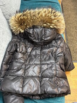 Moncler zimna paperova bunda s pravou kozusinou - 9