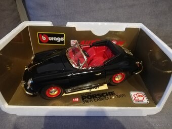 1:18 Porsche 356B Cabriolet 1961 cierna, krabica - 9