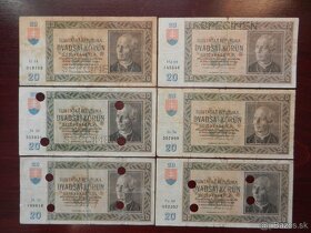 Vzácnejšie Slovenské bankovky vojnové obdobie - 9
