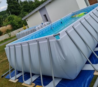 Bazén Bestway 7,3m x3,7m x1,32m ,plus vysávač - 9