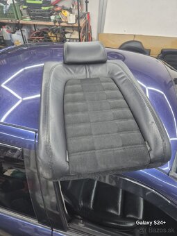 Passat B6 sedačky koža + alcantara top stav - 9
