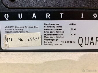 MB Quart 190 …, repro sústava - 9