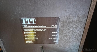 Prodám regalové reprobedny-ITT-IF3 80 - 9