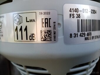 Kosačka stihl fs 38 - - - 9