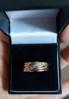 Unisex masívny briliantový prsteň - 9