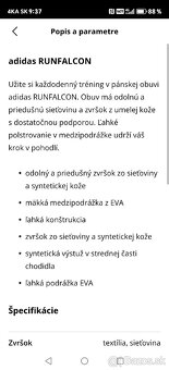 Nové Adidas č.44 Runfalcon. - 9