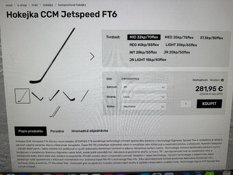 UPLNE NOVA PROFI HOKEJKA CCM JETSPEED FT6 SR SIGMATEX - 9
