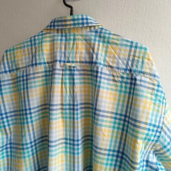 Gant Alassio Bay Poplin károvaná košeľa krátky rukáv XXL - 9
