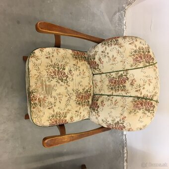Vintage Retro kreslo HALABALA Art Deco 2ks na renovaciu - 9
