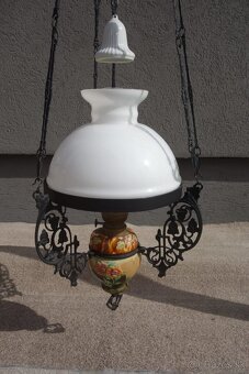 Lampa petrolejová závesná . - 9