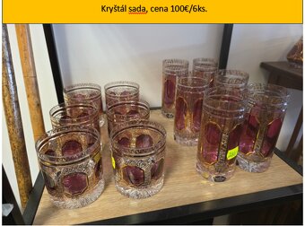 Starožitné kryštály/sklo/porcelán - 9