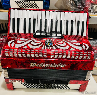 Predám akordeón Weltmeister Caprice 80 basový - kvalitný nem - 9