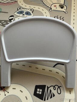 Kinderkraft Fini Grey stolička jedálenská drevo ekokoža - 9