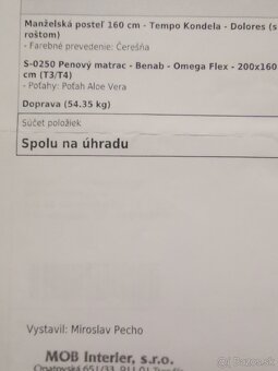 Manželská posteľ 160cm - 9