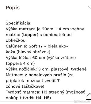 PREDÁM: MANŽELSKÚ POSTEĽ - 9