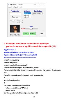 MATLAB a python: online kurzy, doučování, knihy - 9