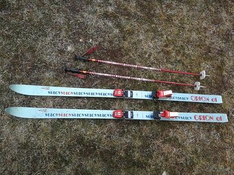 Staré drevené lyže Sulov - 9