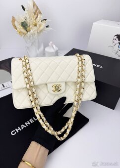 PREMIUM set – Mliečna kabelka so zlatými detailmi - 9