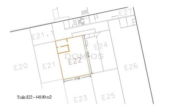 Výrobno-skladová hala (440 m2, kancelárie, rampa, KE-Juh) - 9