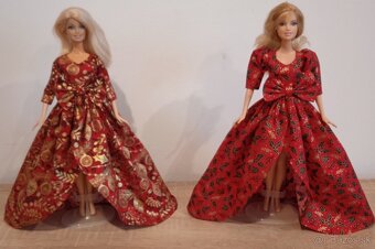 Barbie -vianocne šaty pre Barbie - 9
