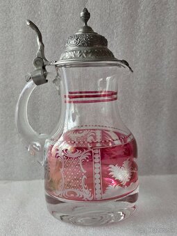 Karafa cenové viečko, 6 pohárov. - 9