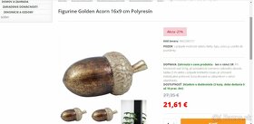 Celoročna dekoracia - žalud - zalude - 50% . - 9