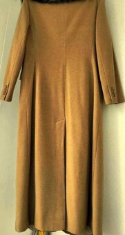Dámsky dlhý kabát pieskovej farby, L/XL, 40/42 - 9