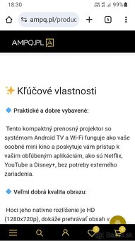 Projektor mini 4k s Android - 9