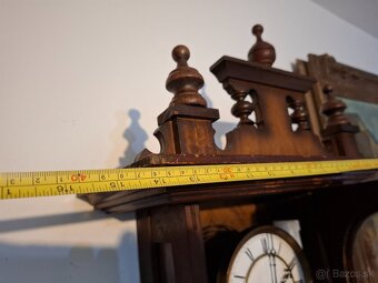 Predám funkčné starožitné polbicie nástenné hodiny Altdeutsc - 9