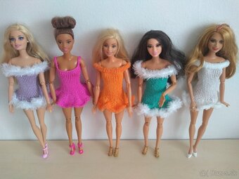 Pre bábiky barbie moletky šaty klobúky čiapky - 9