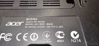 Acer Aspire TimeLine M3 série M50 model - 9