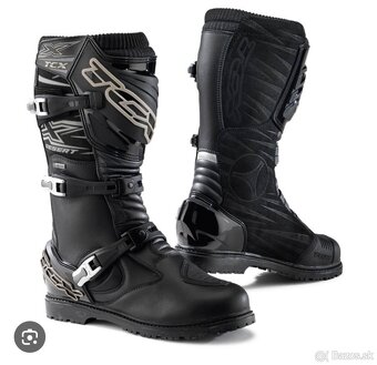 Topánky na motorku goratex TCX X-DESERT GTX čierne veľ. 45 - 9
