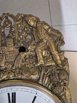 Comtoise nástenné hodiny starožitné - 9